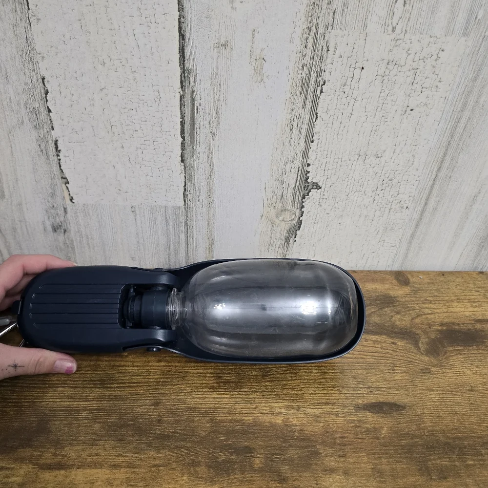 Portable Pet Water Bottle with Bowl And Compartment For Treats